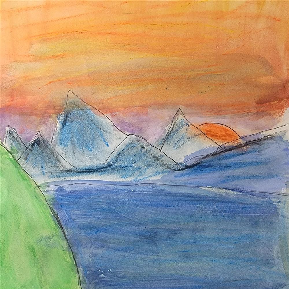 Happy little landscapes inspired by Bob Ross