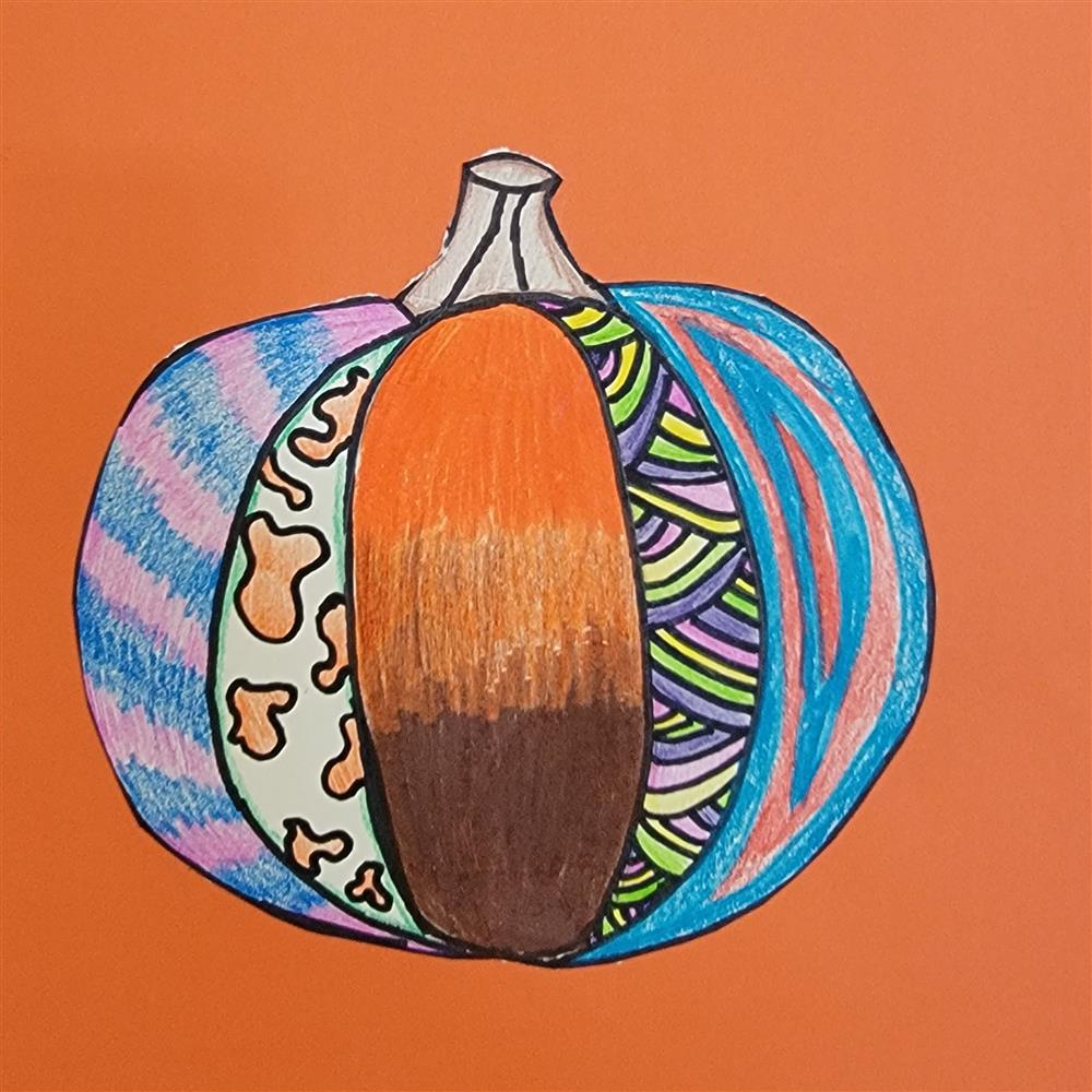 Pumpkin designs inspired by Romero Britto