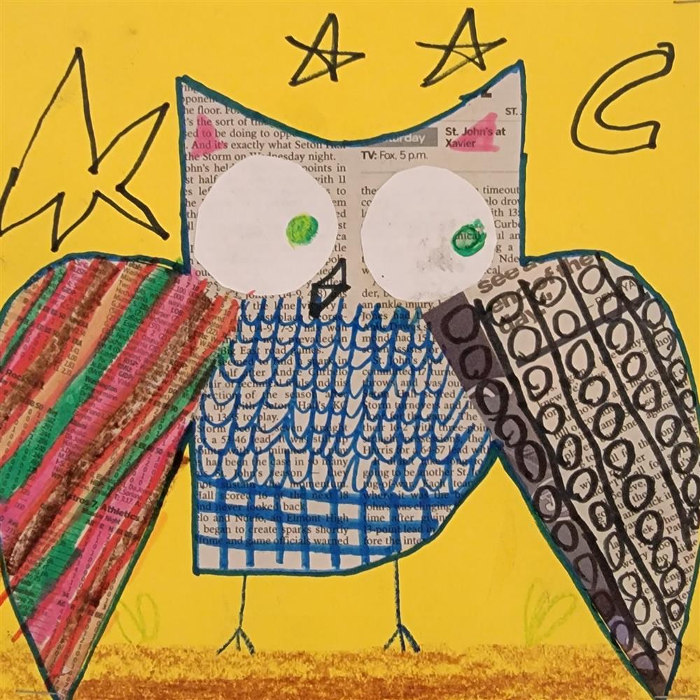 Owl Collages inspired by Susan Black